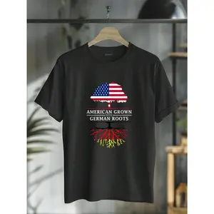 100% Cotton American Grown With German Roots - Germany T-Shirt