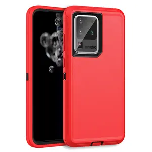 MXX Heavy Duty Case for Samsung Galaxy S20 Ultra - (No Screen Protector) Drop Protection Tough Case for Galaxy S20 Ultra 5G (Red)