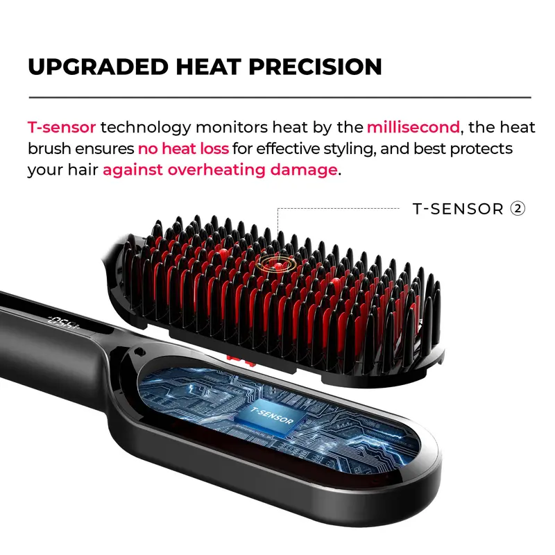 TYMO IONIC PLUS Hair Straightener Brush for All Hair Types  display picture 3