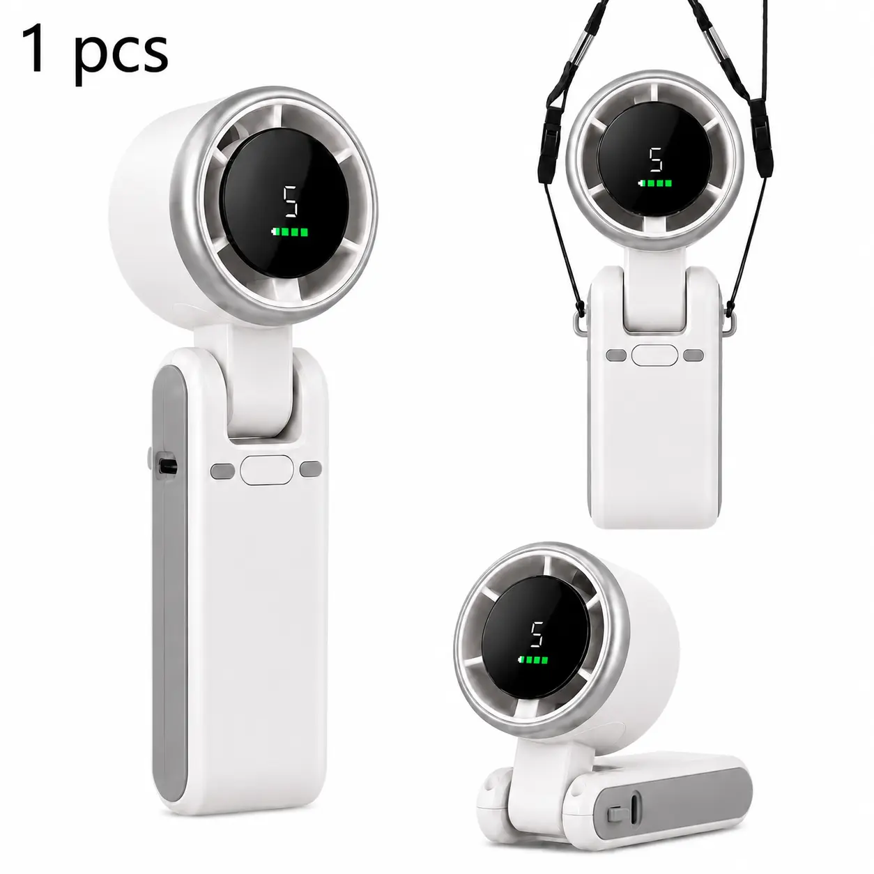 Turbo Mini Pocket Handheld Fan Ornaments - High-Speed Turbine Powerful Airflow, USB Rechargeable, Portable Cooling, Long Battery Life, Instant Heatwave Relief, Lightweight On-the-Go Accessory for Outdoor Travel, Camping, Daily Commute