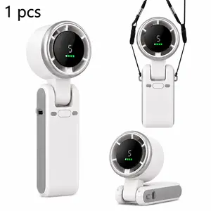 Turbo Mini Pocket Handheld Fan Ornaments - High-Speed Turbine Powerful Airflow, USB Rechargeable, Portable Cooling, Long Battery Life, Instant Heatwave Relief, Lightweight On-the-Go Accessory for Outdoor Travel, Camping, Daily Commute