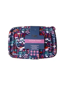 Large Mushroom Print Container Storage Set - 10 Lids & 10 Containers