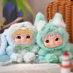 Wakuku Fox & Bunny Trick Or Treat Series Mystery Box, Mystery Box Toy, Cute Collectible Toys, Girl Birthday Party Gift, Desktop Decoration