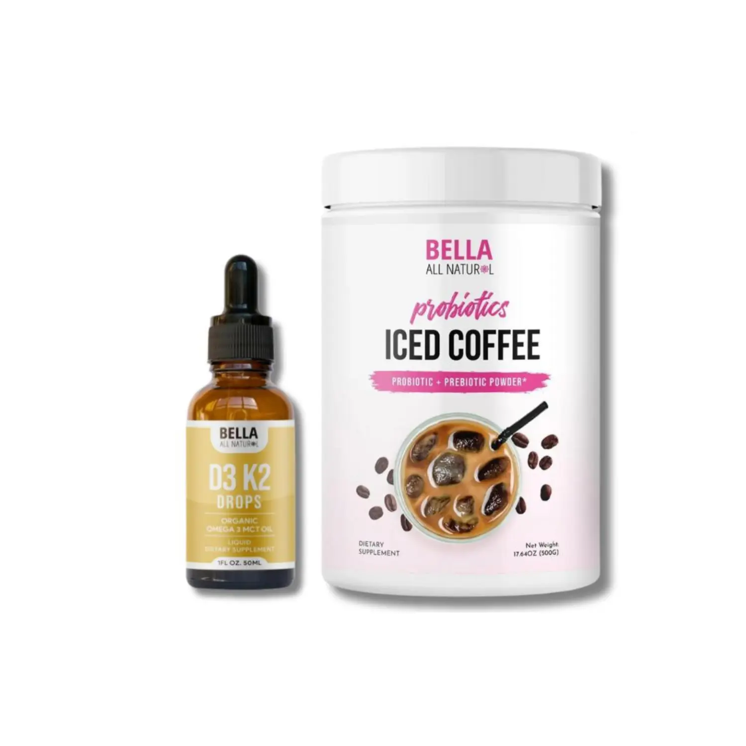 Live Only Deal - D3 K2 Drops + Probiotics Iced Coffee