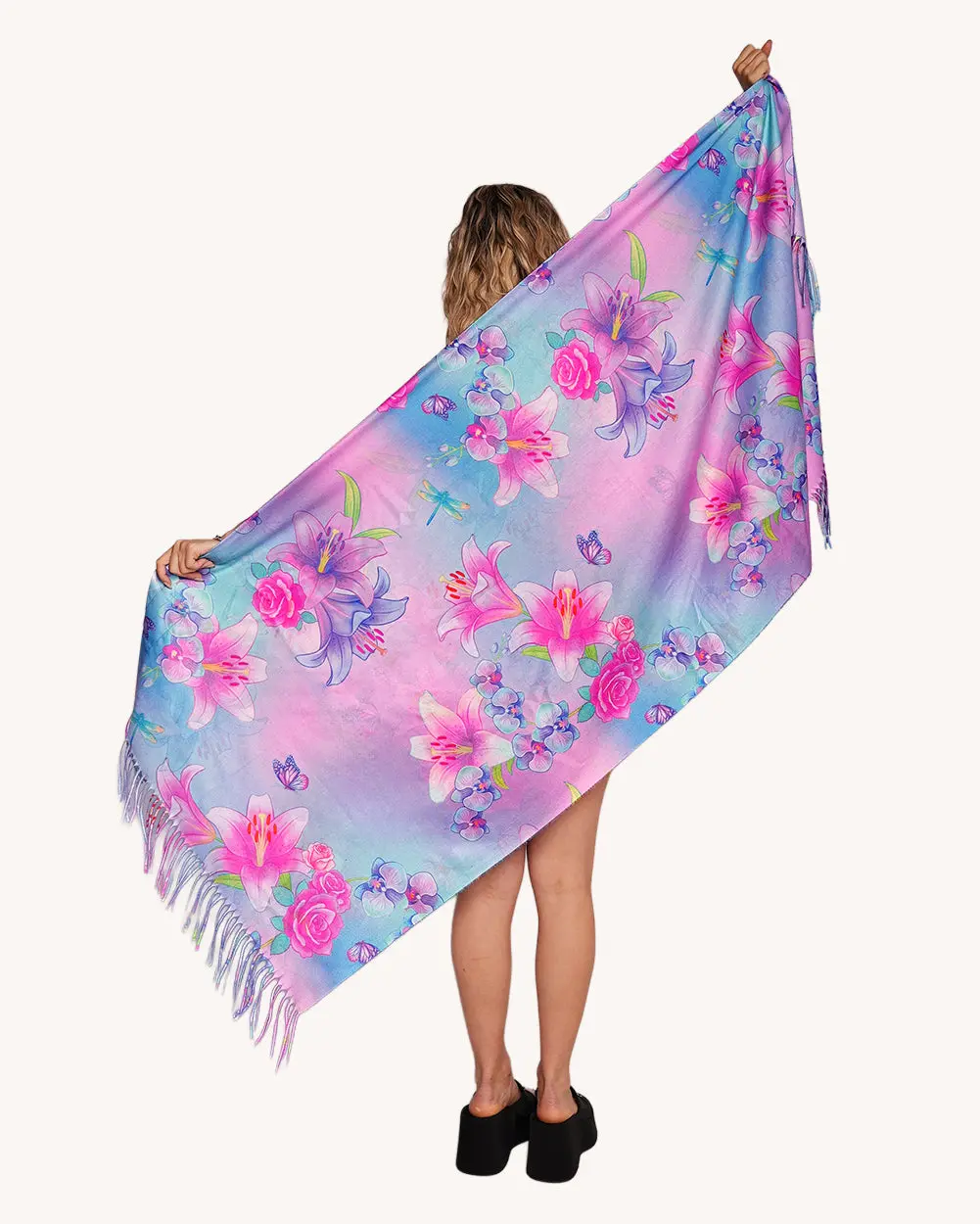 Cotton Candy Garden Pashmina Cotton Candy Garden Pashmina