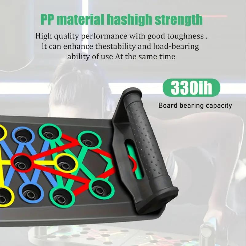 Adjustable width professional push-up board - Home gym equipment for total body workouts Foldable, ideal for men/women/beginners to professionals Ergonomic push-up bar - Non-slip gym board for chest/shoulder/arm training  -fathersdaygifts