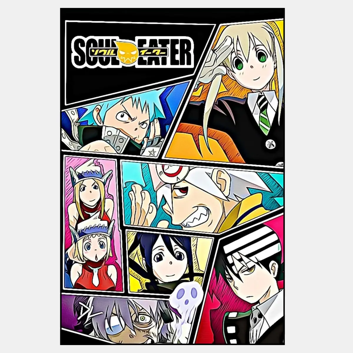 Soul Eater Anime Poster, Evans Maka Albarn Death the Kid Wall Art, Shonen Manga, Unframed High Quality Art Print, Home Decor, Gifts for Him Her