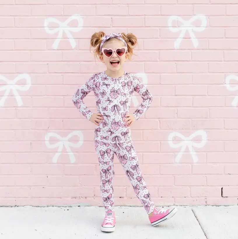 All Tied Up Two Piece Pajamas Set