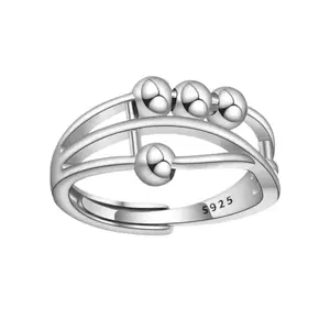 Pearl-shaped cross-shaped design adjustable bead-shaped pressure ring