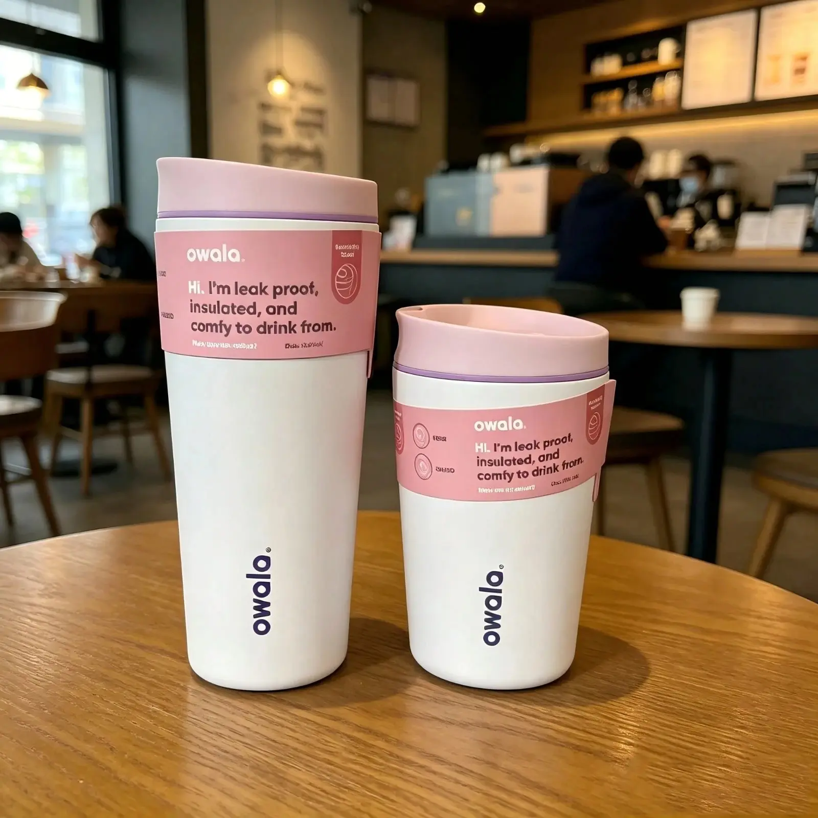 Owala SmoothSip Slider 12/20oz Limited UO Exclusive Cup Gift Travel Mug Steel