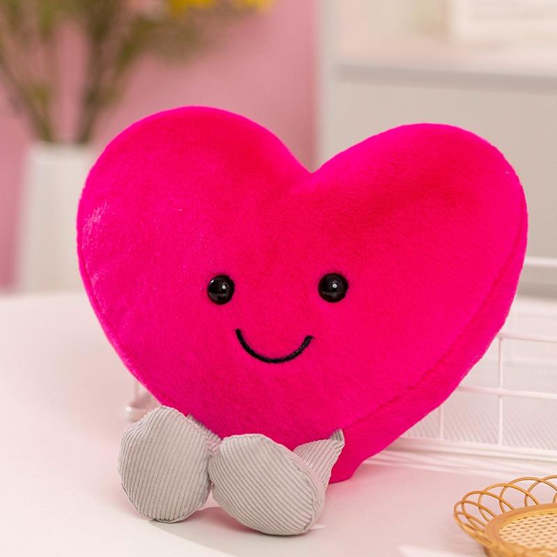Jelly Cat 18cm Red Love Plush Doll Cute Companion Home Bedroom Ornaments Girl Holiday Gift Cat Interactive Toy Pet Supplies