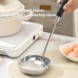 1pc pot lid rack, soup ladle holder, cooking spatula stand, pot lid support, cutlery organizer, kitchen supplies, Stainless Steel