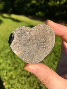 Agate Druzy Heart