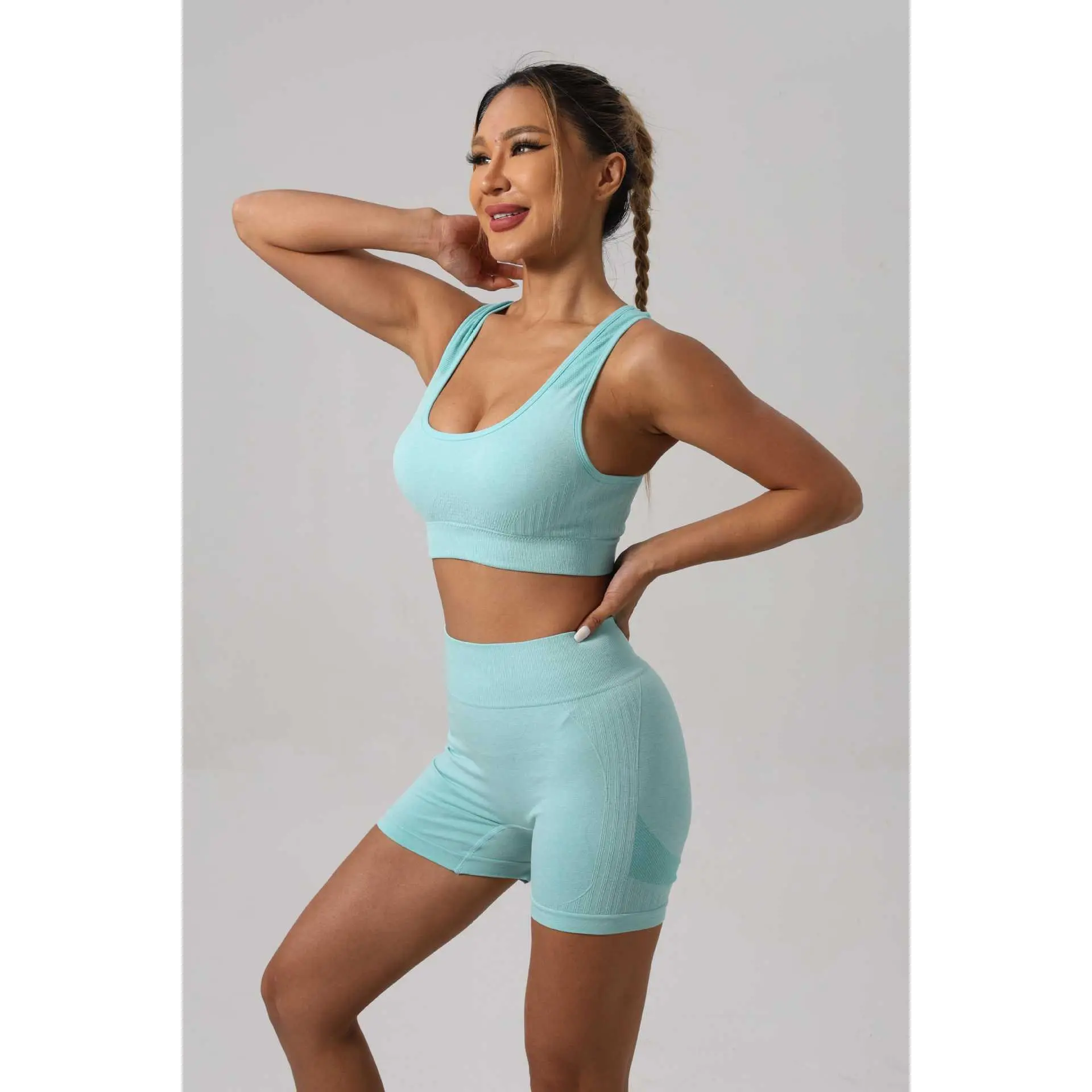 Green short set [bra + shorts]