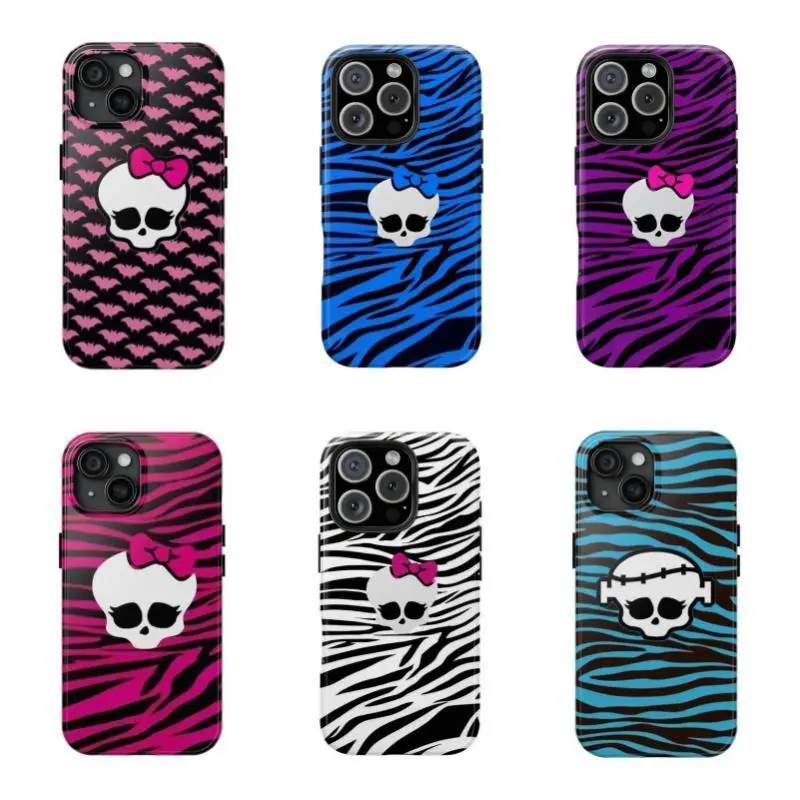 M0n3ter High Collage Phone Case,Tough phone case,for iPhone 16/15/14/13/12/11/17 ProMax Plus for Samsung phones, suitable for both men and women, an excellent choice for Halloween, Christmas and Thanksgiving.