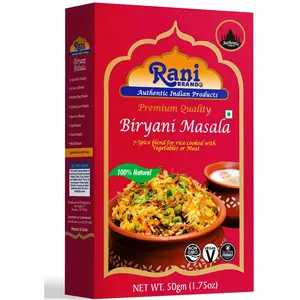 Rani Biryani Masala Curry (7-Spice Blend for Indian Rice Dishes, Pullao / Pilau) 1.75oz (50g) ~ All Natural | Vegan | No Colors | Gluten Friendly