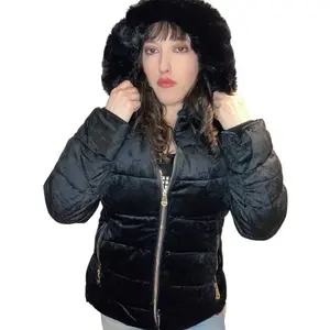 Valerie Velour Jacket: black