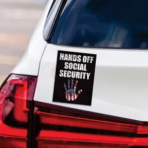 Hands Off Social Security Magnet, Resist Hate Magnet, Anti-Trump, Resist Racism Car Magnet, Resist Fascism Vehicle Magnet