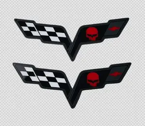 C6 Corvette Jake Flag Emblems