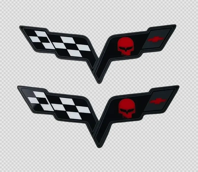 C6 Corvette Jake Flag Emblems