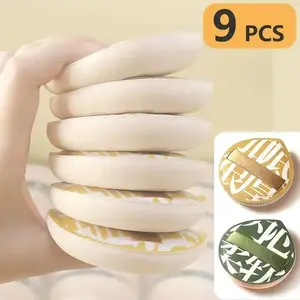 9-Piece Ultra-Soft Makeup Puff Set Free Shipping, Women's Cosmetic Sponge Powder Puffs, Korean Beauty Tools Accessories