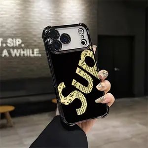 Newspaper Logo Retro Print Typography Phone Case For iPhone 17 16 15 14 13 12 11 X XS PRO PLUS MAX AIR Four Corner Anti-drop Transparent Casual Soft Silicone Phone Case Christmas Birthday Perfect Gift Q1
