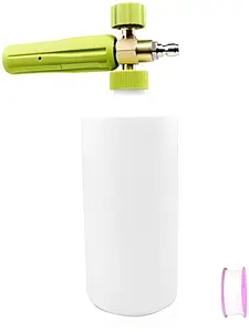 Foam Cannon 1L Bottle for Car Wash – Snow Foam Lance with 1/4" Quick Connector & Adjustable Nozzle for Pressure Jet Washers