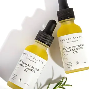 Remain Simple - Rosemary Blend Hair Growth Oil - Packed With 9 Proven and Highly Effective Hair Growth and Scalp Nourishing Oils Rosemary - Pumpkin Seed- Peppermint- Fenugreek- Castor and More! Highly Effective and Concentrated Organic Organic Organic