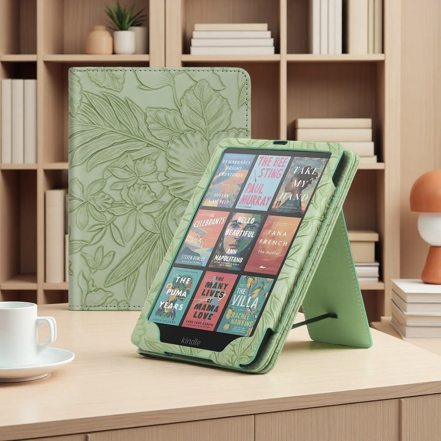 Your Reading Buddy: All-in-One Stand Case with Comfort Hand Strap for Kindle Paperwhite 12th Gen 2024, Colorsoft 7, and 11th Gen 2021 | Features Auto Wake/Sleep & Strong Kickstand in Premium Faux Leather, Cool Tech Cover, Accessories, Protective Cover