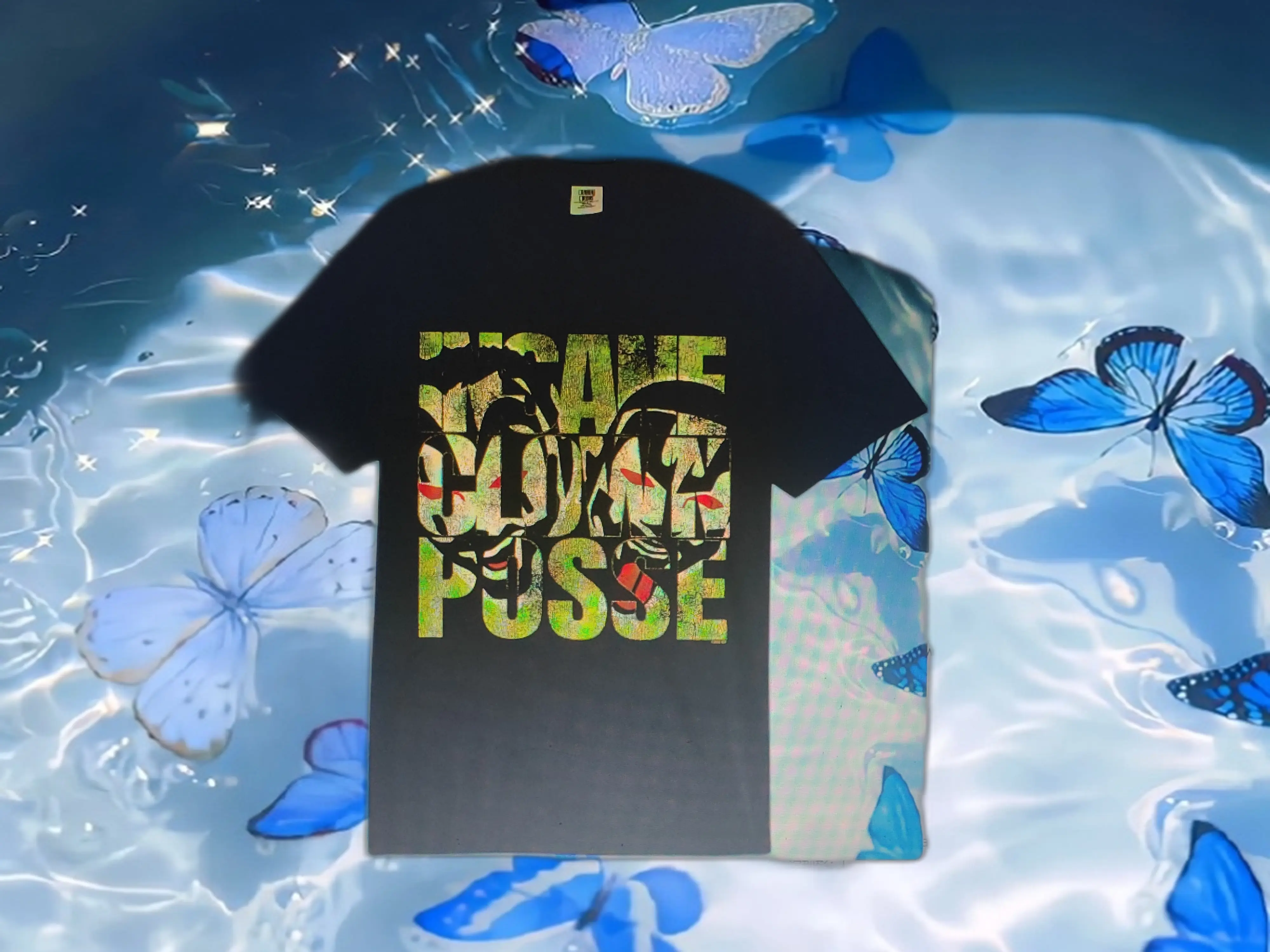Insane Clown Posse Vintage Washed T‑Shirt ICP Distressed Text Graphic Hip Hop Unisex Oversized Tee