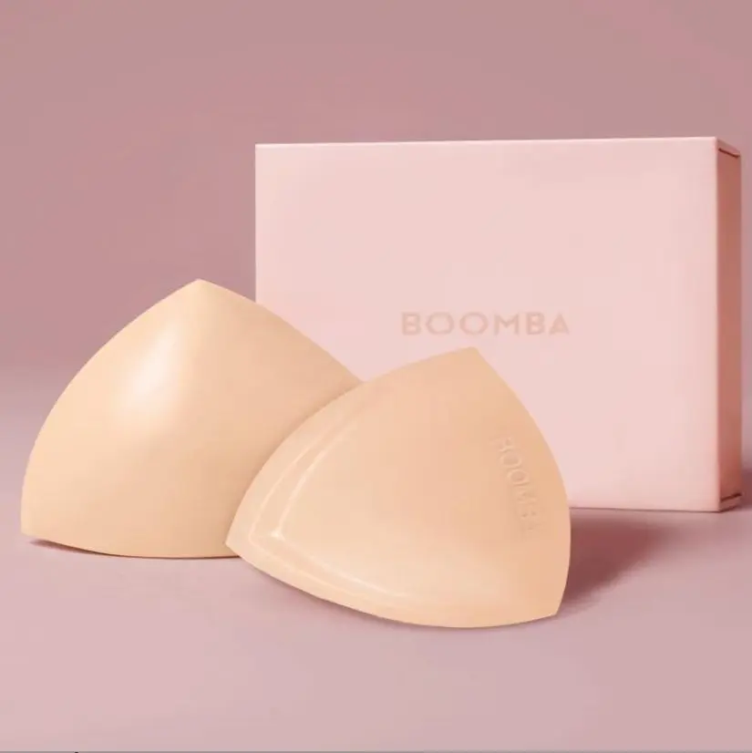 BOOMBA Invisible Lift - Patented Sticky Fashion Bra Inserts Prevents Nipple Slips No Sewing Required Low Cut Tops Womenswear