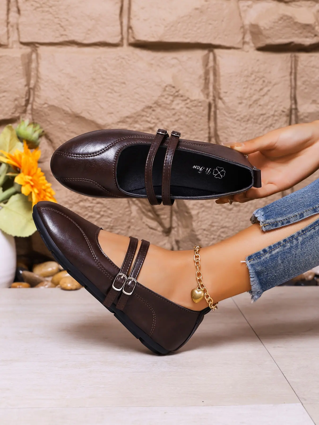 Vintage versatile Mary Jane flats! Soft leather & sole for all-day comfort, adjustable strap slims feet. Multiple colors, matches all outfits. Perfect for commute, Commuter Shoes, school & daily wear. Stylish & affordable, must-have!