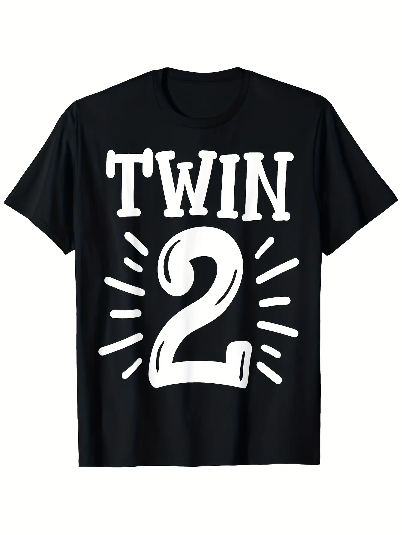 Twins Twin 2 T-Shirt Gift for Men Women Dad Mom Fr unisex soft cotton short sleeve t shirt, vintage graphic casual tee for men women teens, perfect birthday holiday gift for camping travel gym daily street casual wear