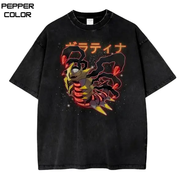 Giratina Graphic Anime T-Shirt, PKM Shirt, Vintage Anime Shirt, Retro Anime Shirt, Crewneck Short Sleeve T-Shirt, Unisex Menswear Womenswear Tops