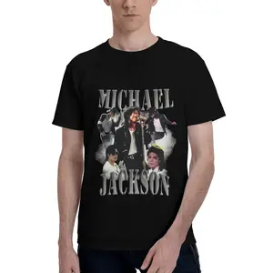 M-ICHAEL JACKSON T SHIRTS- Streetwear T Shirt, Urban T Shirt Unisex, Game Changers T Shirt. Cotton Fabric Menswear Top Fan T-Shirt Memorial T-Shirt For An Idol S–5XL