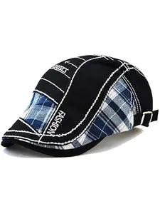 Newsboy Cap for Men Beret Hat Casual Buckle Adjustable Cabbie Gatsby Hats Driving Flat Caps