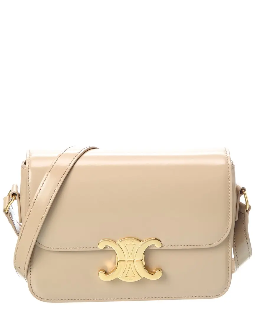 CELINE Teen Triomphe Leather Shoulder Bag
