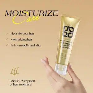 XIAOKS 8-Second Collagen & Keratin Deep Conditioner with Coconut Oil & Hyaluronic Acid - 2.46 oz Haircare Moisturizer for Dry Damaged, Bleached Permed Hair - Hydrating Repair, Frizz Control, Mint-Infused Treatment Rosemary Biotin Onion Shampoo Cream outdo