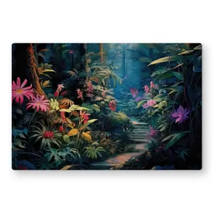 MWW C1MP24369TRKMS 24x36 in. Against All Odds Green Contemporary Lightweight Decorative Metallic Print Wall Art - Artistic Nature Artwork Prints for Home Decoration