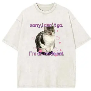 I'm an Inside Cat Y2k Funny Tee for Men and Women, Unhinged Graphic Tees, Funny Sweatshirt Exchange