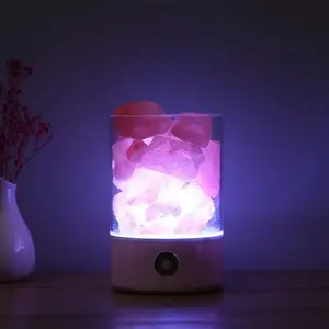 USB Himalayan Salt Lamp – LED Night Light & Natural Air Purifier