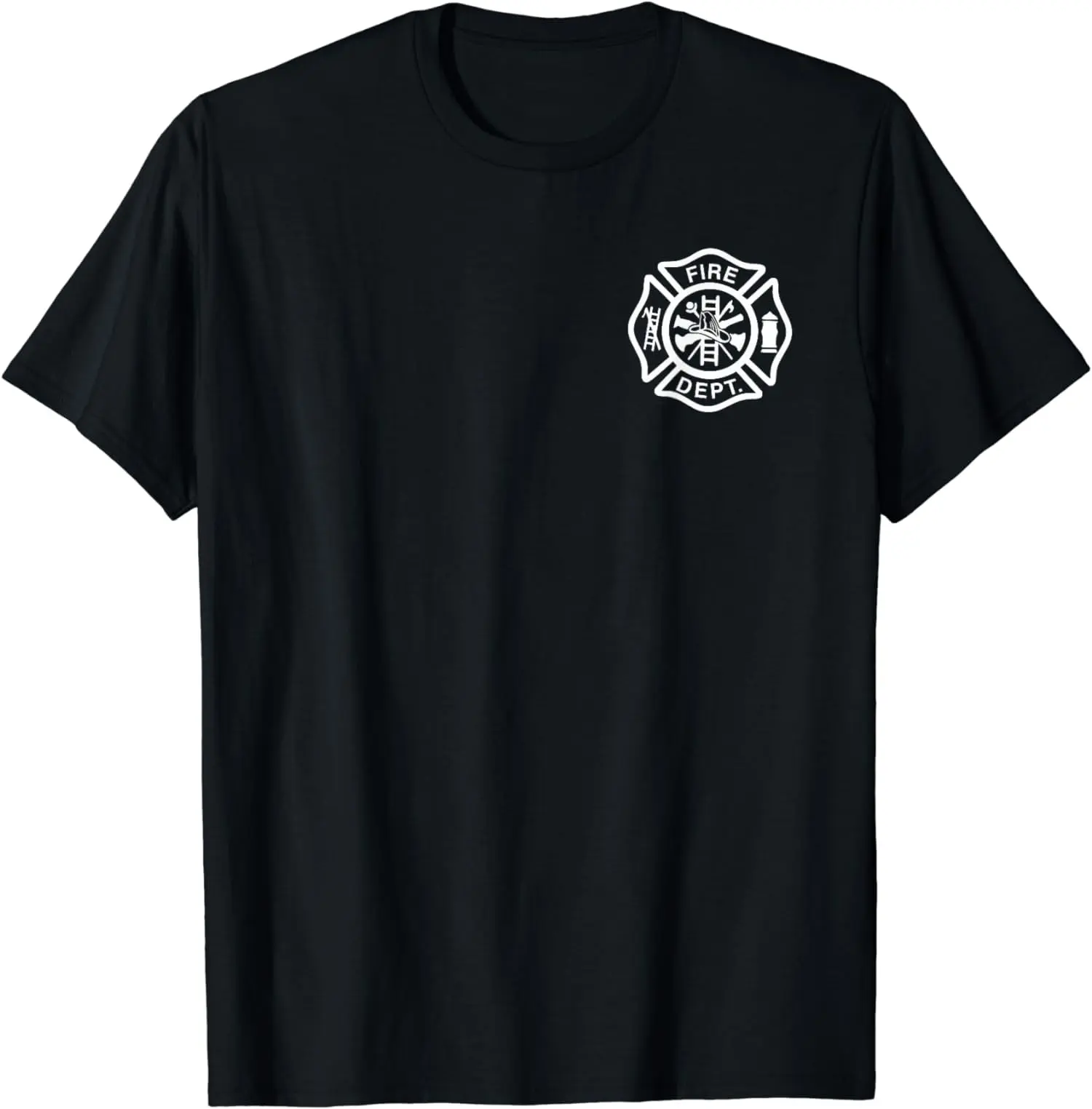 [100% Cotton] Fire Department Logo Uniform Fireman Symbol Firefighter Gear T-Shirt