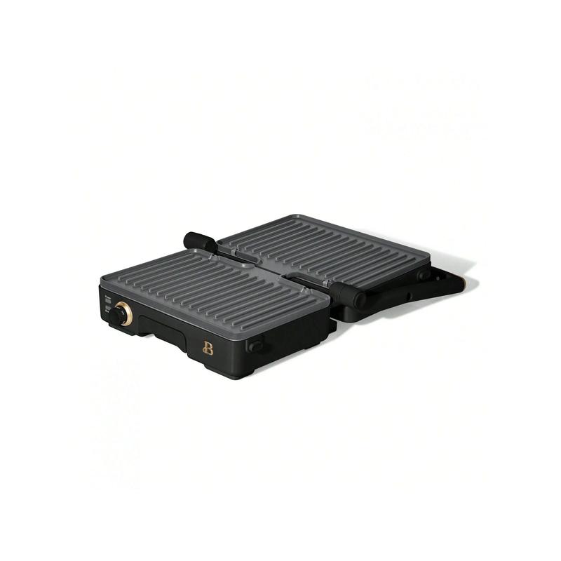 Premium 2-in-1 Panini Press & Grill with Nonstick Plates – White Finish, Dishwasher-Safe