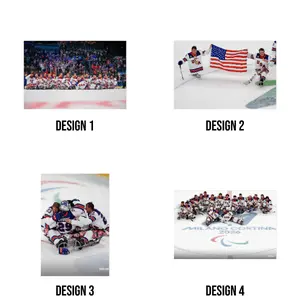 [POSTER No FRAME] USA Hockey Team Winner Poster, Courtesy Of The Red-White-Blue And Gold, Home Decor Room, Decor For Wall, Gift For Fan
