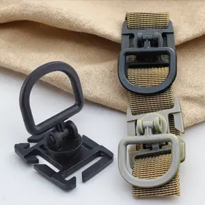 360-degree rotating tactical backpack quick-release buckle, durable and drop-resistant outdoor equipment D-type buckle, extended webbing accessories, high-strength lock design, essential accessories for mountaineering, cycling and travel