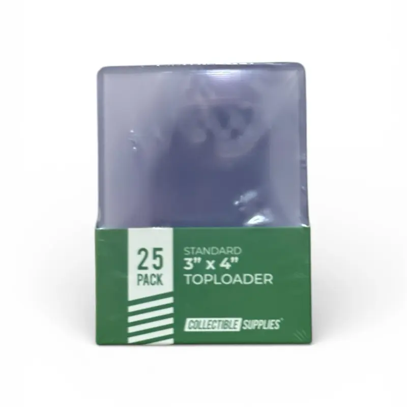Trading Card Toploaders - 35-Point 25-Piece Collectible Storage Supplies with Top Loader Sleeves, Holds Normal Size Cards, Safe Storage, Flexible & Easy to Insert, for Collectors, No Returns
