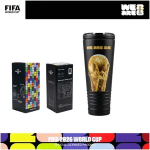 [FIFA World Cup 2026] Officially Licensed 24oz Built-in horn, sealed leak-proof design and portable to carry. Stadium-style thermal cup with heat retention function, perfect for football matches, great choice for all sports fans and supporters.