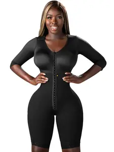 Stage 1 Full Body Faja for Plastic Surgery Recovery | Compression Hook Levels | Padded Straps