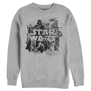 Men's Star Wars Retro Favorites Collage Sweatshirt