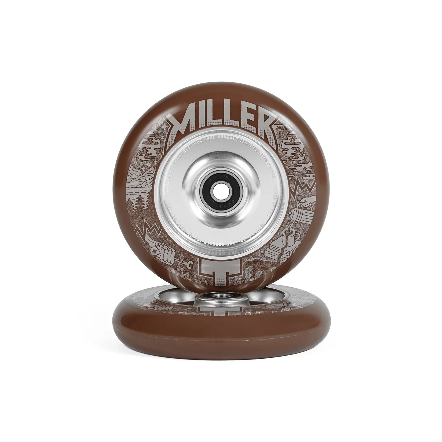 Miller Wheels - Coffee 24 x 110